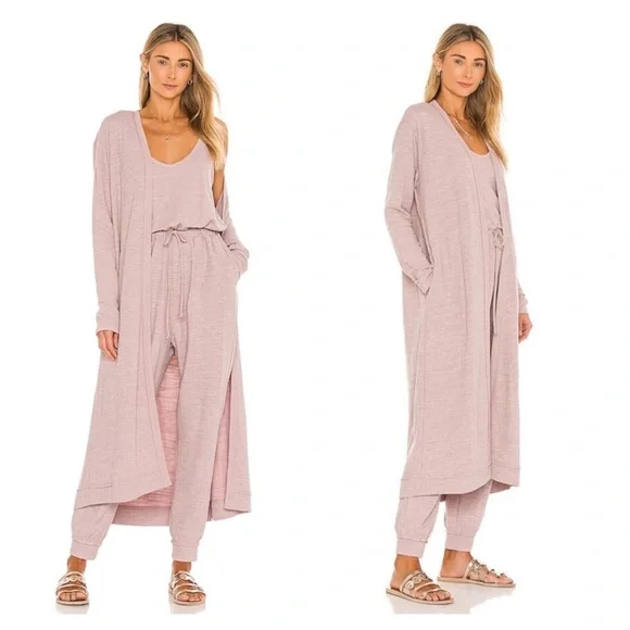 Free People Beach Bicoastal Long Duster Cardigan Sweet Whisper XS - Picture 1 of 12